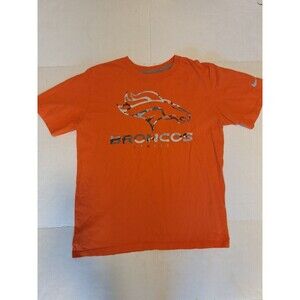 Denver Broncos NIKE Orange Large T-Shirt 🔥 YOUTH? No Signs Of Wear READ
